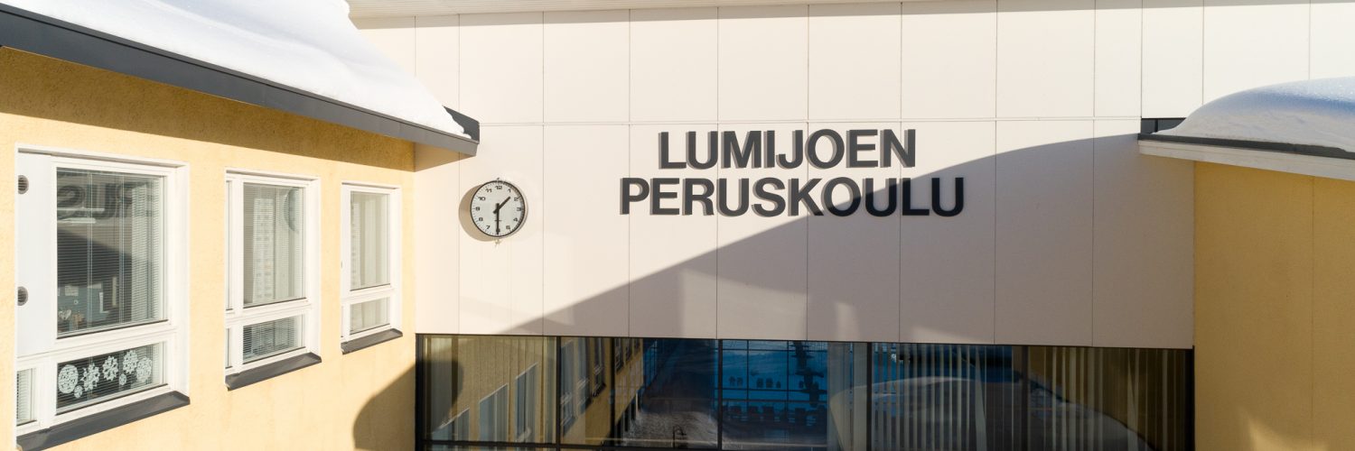 lumijoen peruskoulu kyltti